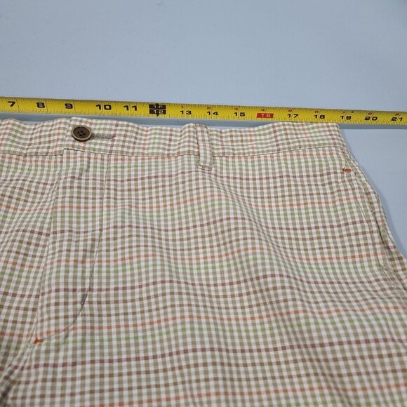 Tommy Bahama Plaid 10" Shorts Men's Size 36 100% Cotton - Picture 7 of 7